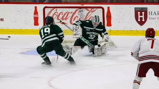 Roan Clarke mades a save vs Harvard