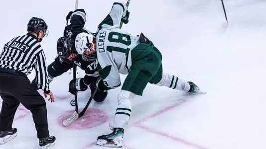 Hank CLeaves faceoff vs PC
