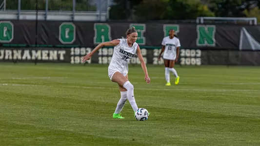 Hailey Rorick dribbling