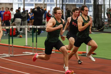Dartmouth, RPI, and Vermont athletes race during the 54th annual Dartmouth Relays