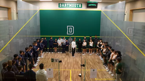 Squash teams lined up