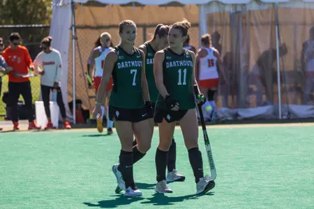 Riley Dumigan and Cohen walk against Princeton