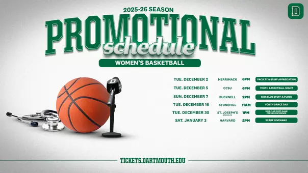 Women's Basketball Promotional Schedule