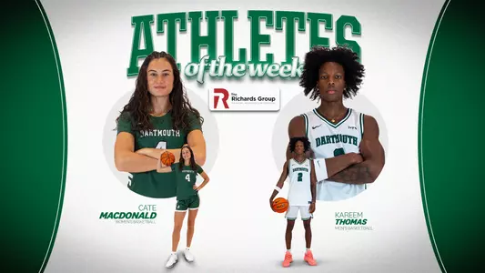 Cate MacDonald Kareem Thomas Athletes of the Week