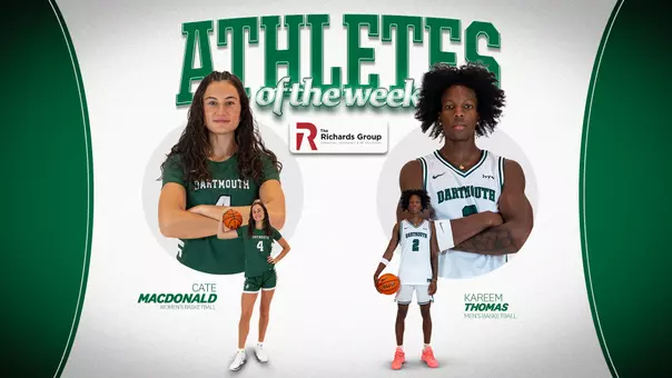 Cate MacDonald Kareem Thomas Athletes of the Week