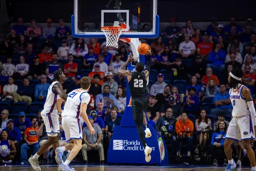Jayden Williams goes for a layup against Florida