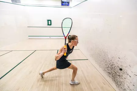 Dartmouth women's squash plays vs Middlebury