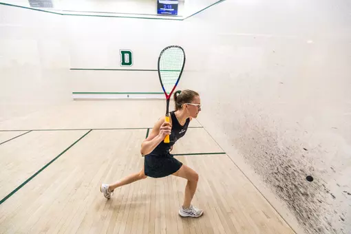 Dartmouth women's squash plays vs Middlebury