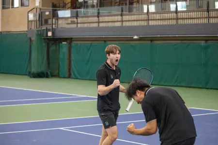 AKJ Fist pump at Boss Tennis Center
