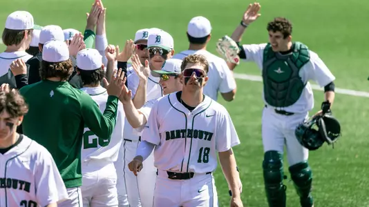 Dartmouth baseball celebrates a win