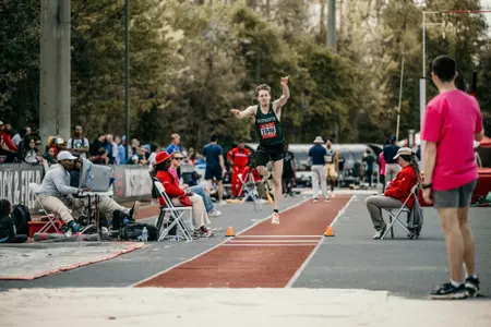 Roy Leibovitz participates in the triple jump