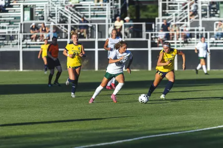 Maeve Theobald playing against Merrimack