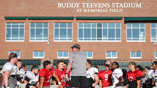 Football team post practice