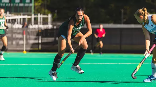 Lucia Campano with the ball against Maine