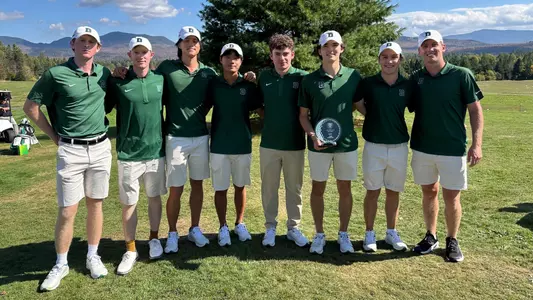 DMGOLF pose after 2nd place finish