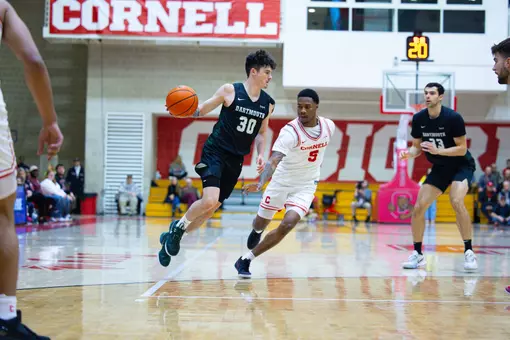 Connor Amundsen plays against Cornell