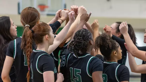 Women's Basketball Team Huddle