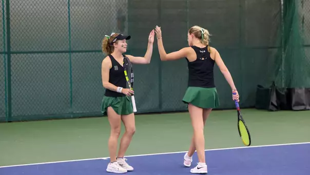 Moore and Capuano high five vs Penn