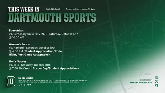 this week in dartmouth sports 10.5-10.11