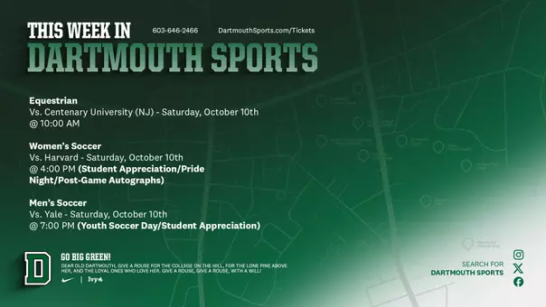 this week in dartmouth sports 10.5-10.11