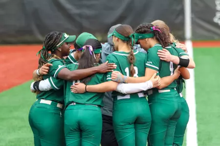 Softball huddle