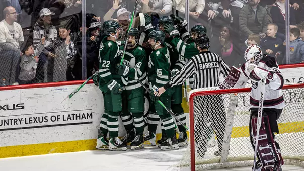 DMIH celebrates a goal at Union