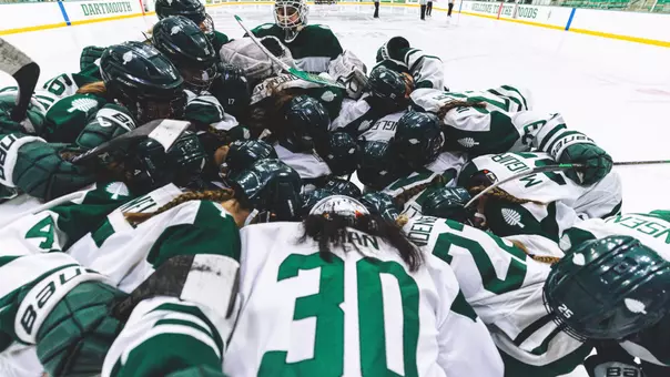 WIH huddle vs Quinnipiac