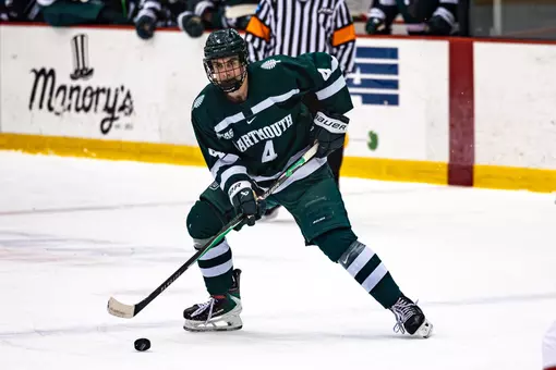 CJ Foley plays the puck vs RPI