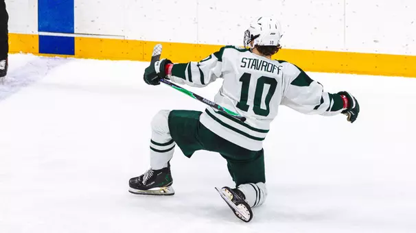 Stavroff cellys a goal vs Clarkson