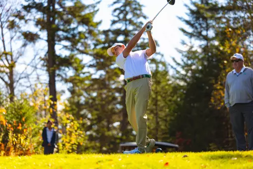 Luke Harper swings the club