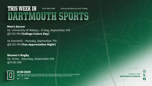 This Week in Dartmouth Sports