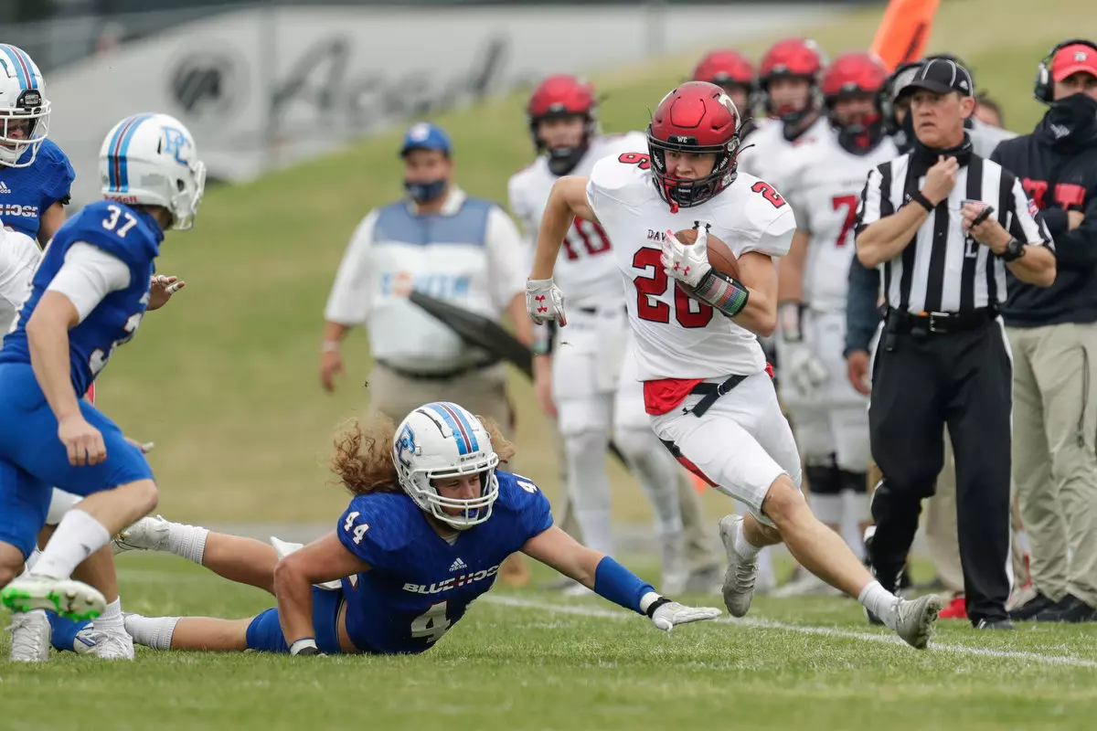 Presbyterian takes on Davidson in non-conference football action at Bailey Memorial Stadium on Saturday, April 10, 2021 in Clinton, South Carolina.