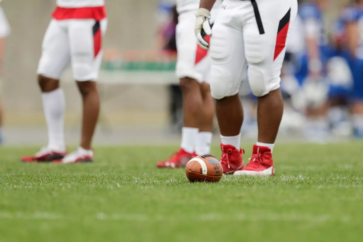 Presbyterian takes on Davidson in non-conference football action at Bailey Memorial Stadium on Saturday, April 10, 2021 in Clinton, South Carolina.