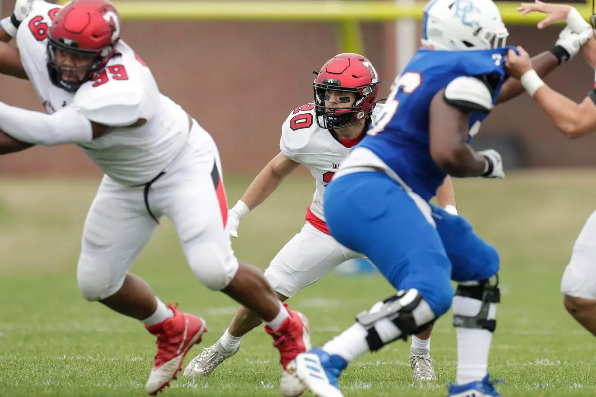 Presbyterian takes on Davidson in non-conference football action at Bailey Memorial Stadium on Saturday, April 10, 2021 in Clinton, South Carolina.