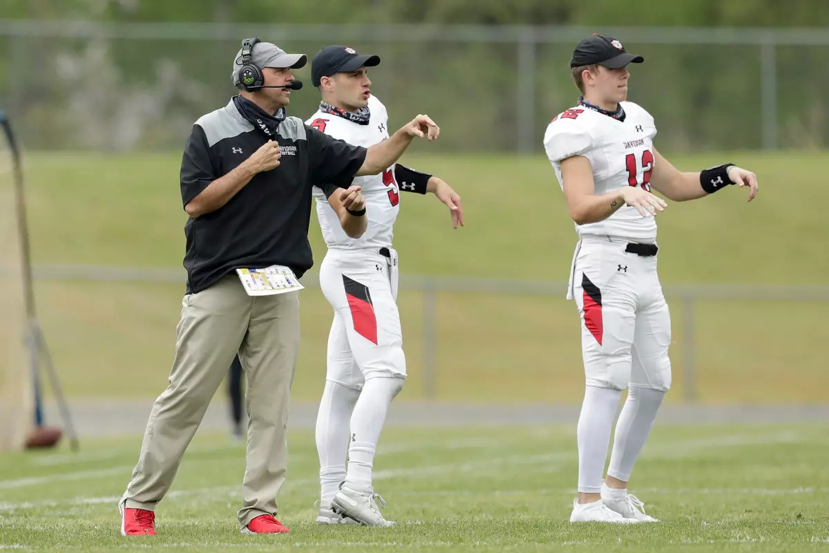 Presbyterian takes on Davidson in non-conference football action at Bailey Memorial Stadium on Saturday, April 10, 2021 in Clinton, South Carolina.