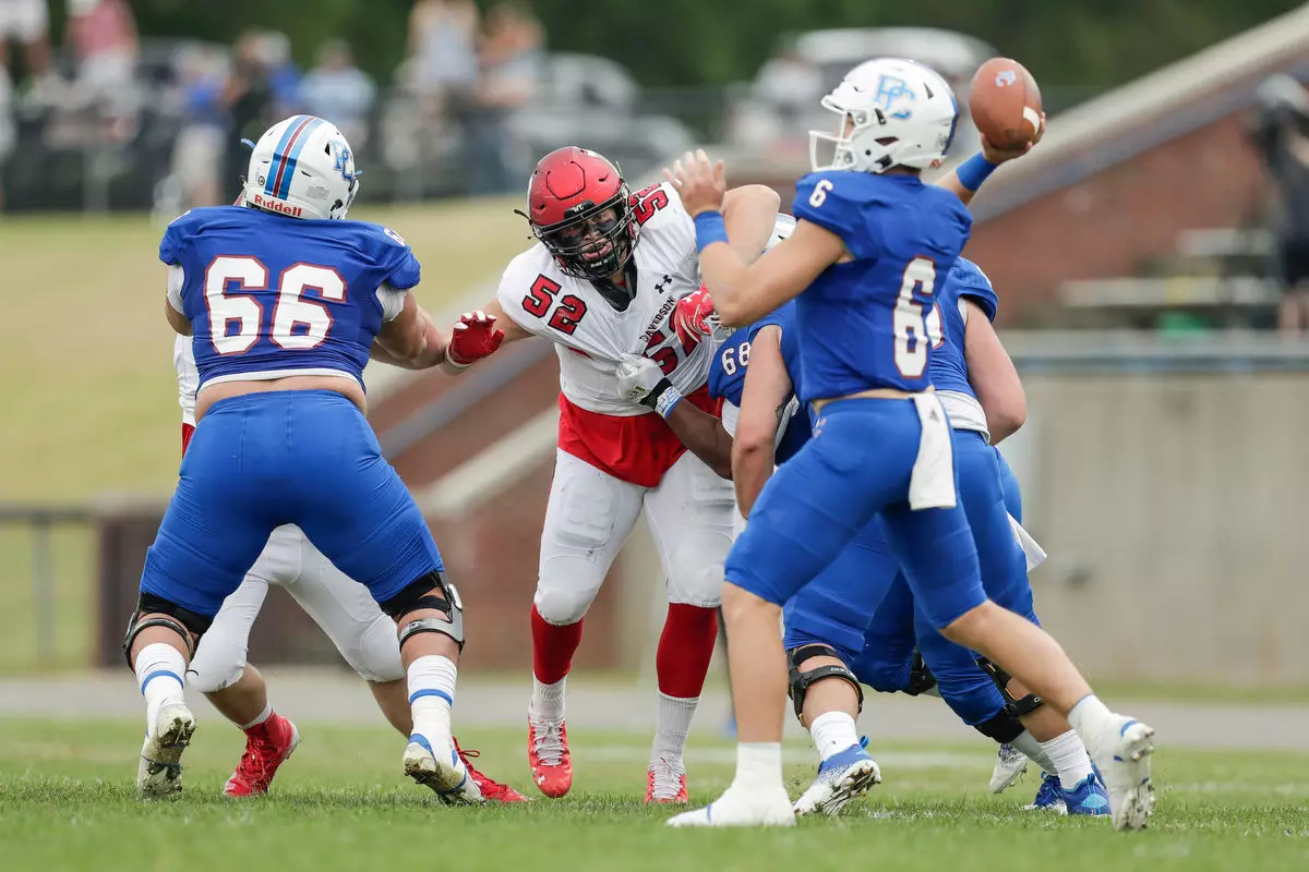Presbyterian takes on Davidson in non-conference football action at Bailey Memorial Stadium on Saturday, April 10, 2021 in Clinton, South Carolina.