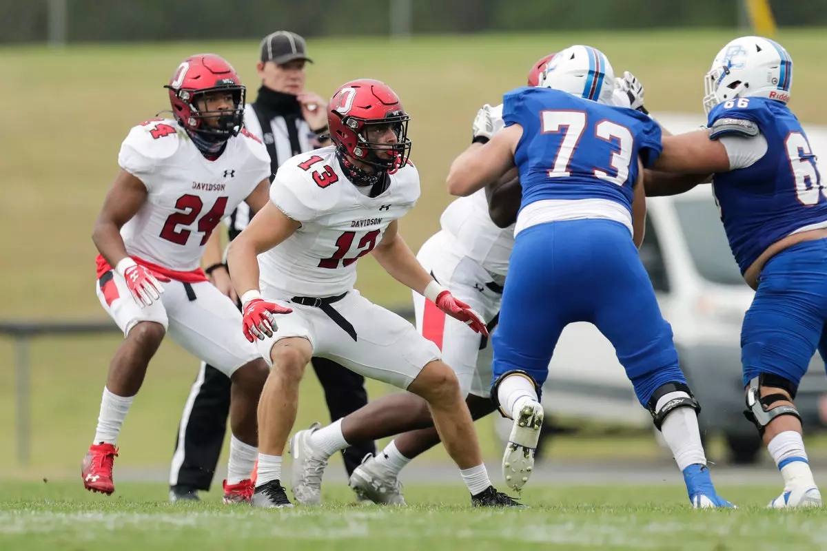 Presbyterian takes on Davidson in non-conference football action at Bailey Memorial Stadium on Saturday, April 10, 2021 in Clinton, South Carolina.