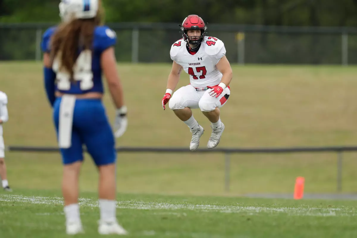 Presbyterian takes on Davidson in non-conference football action at Bailey Memorial Stadium on Saturday, April 10, 2021 in Clinton, South Carolina.