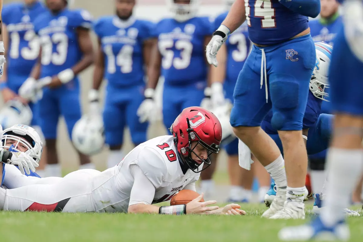 Presbyterian takes on Davidson in non-conference football action at Bailey Memorial Stadium on Saturday, April 10, 2021 in Clinton, South Carolina.