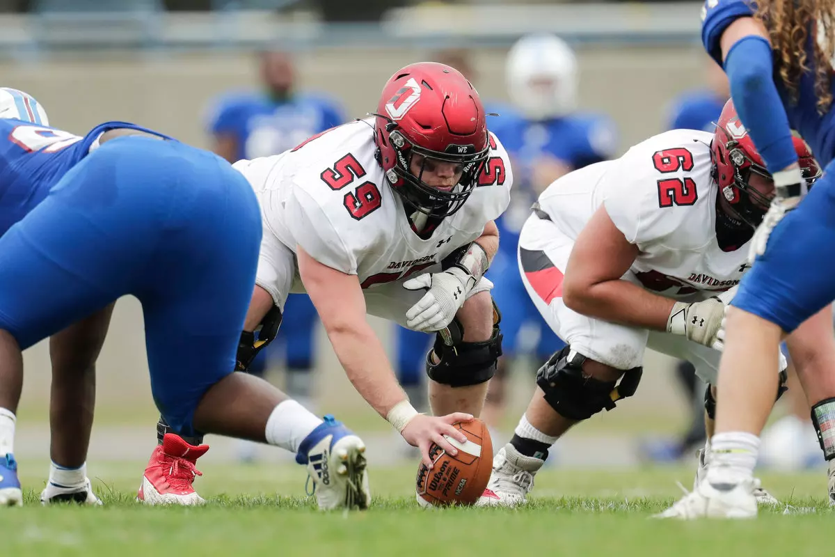 Presbyterian takes on Davidson in non-conference football action at Bailey Memorial Stadium on Saturday, April 10, 2021 in Clinton, South Carolina.