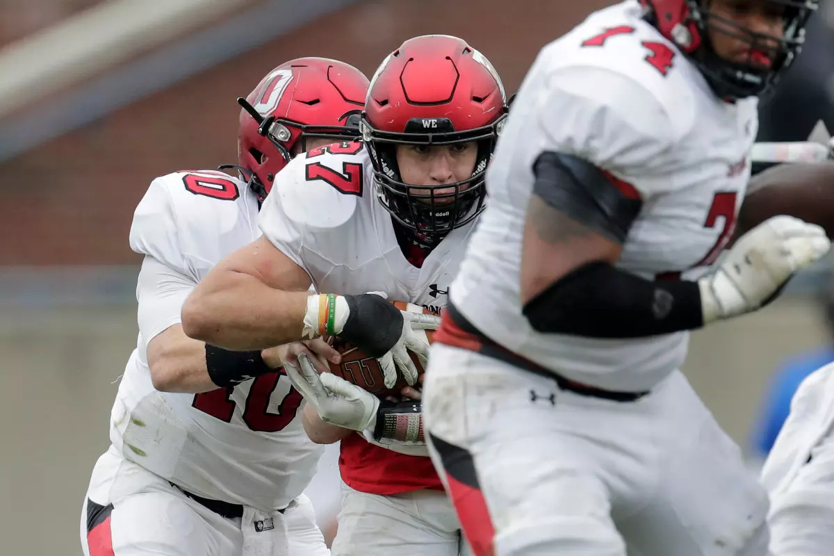 Presbyterian takes on Davidson in non-conference football action at Bailey Memorial Stadium on Saturday, April 10, 2021 in Clinton, South Carolina.