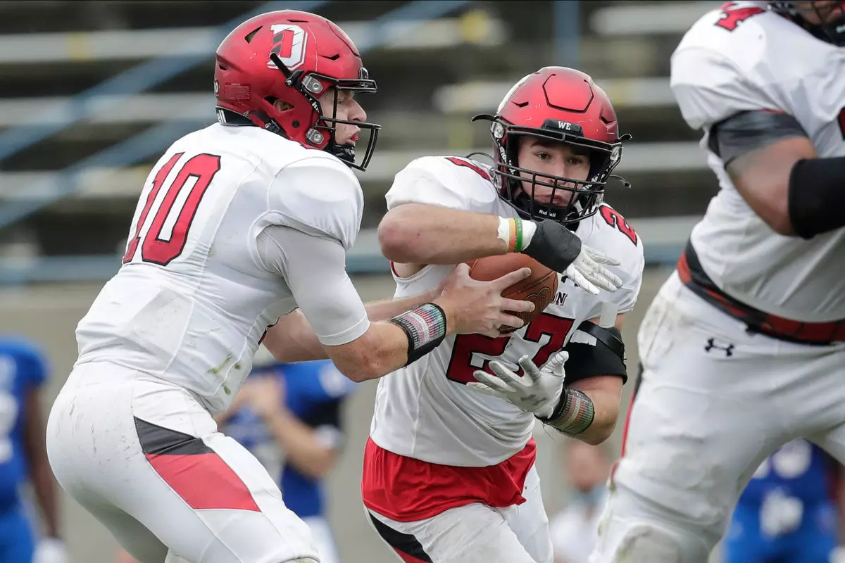 Presbyterian takes on Davidson in non-conference football action at Bailey Memorial Stadium on Saturday, April 10, 2021 in Clinton, South Carolina.