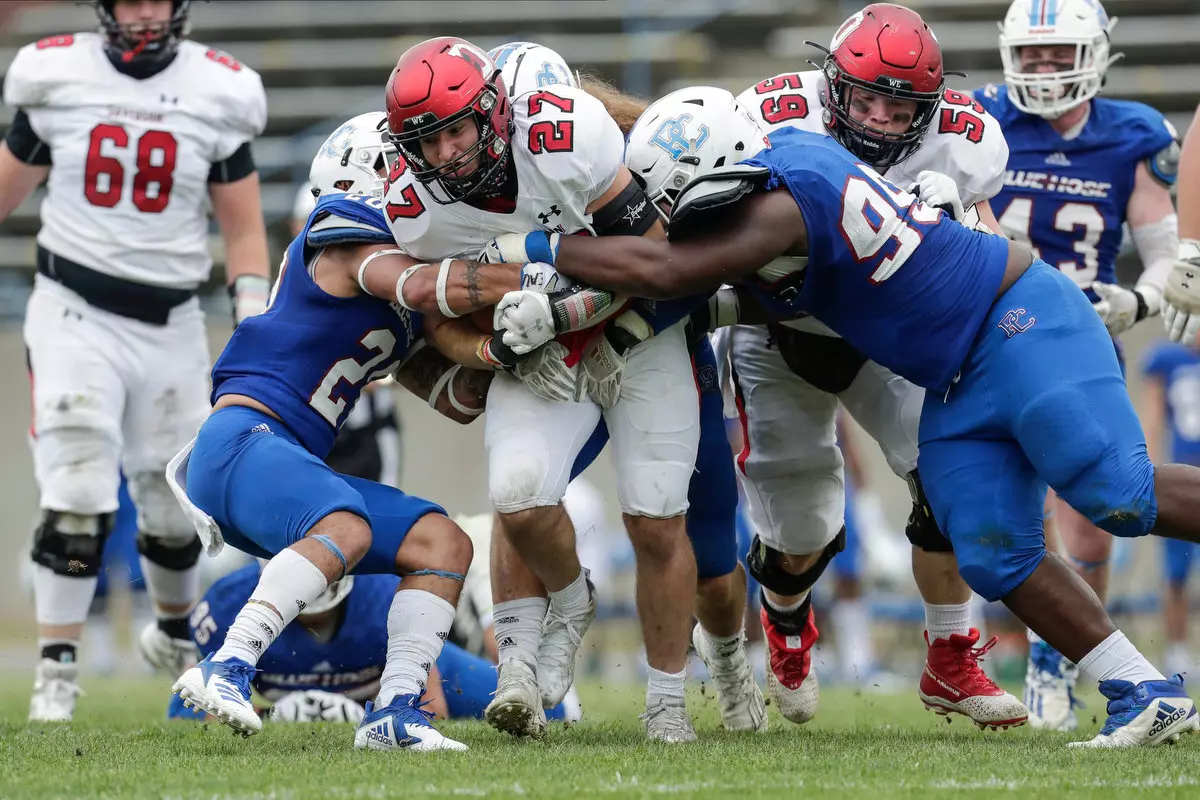 Presbyterian takes on Davidson in non-conference football action at Bailey Memorial Stadium on Saturday, April 10, 2021 in Clinton, South Carolina.
