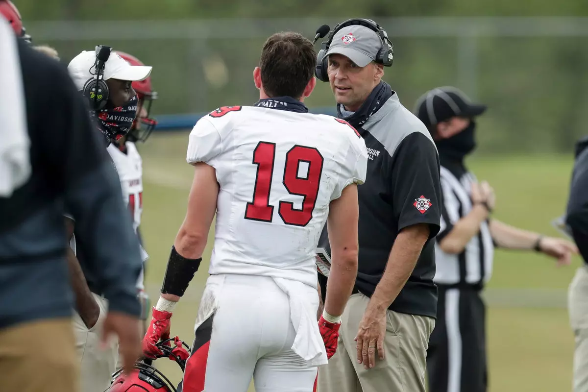 Presbyterian takes on Davidson in non-conference football action at Bailey Memorial Stadium on Saturday, April 10, 2021 in Clinton, South Carolina.