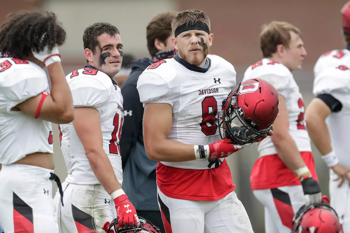 Presbyterian takes on Davidson in non-conference football action at Bailey Memorial Stadium on Saturday, April 10, 2021 in Clinton, South Carolina.