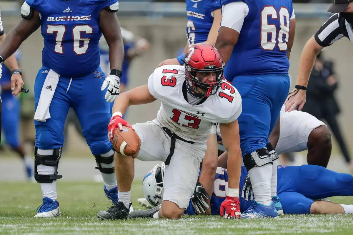 Presbyterian takes on Davidson in non-conference football action at Bailey Memorial Stadium on Saturday, April 10, 2021 in Clinton, South Carolina.