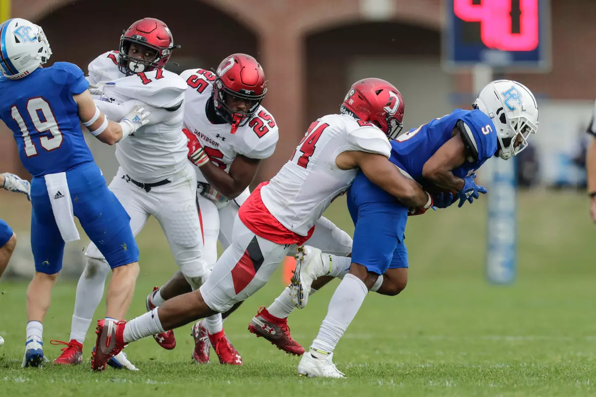 Presbyterian takes on Davidson in non-conference football action at Bailey Memorial Stadium on Saturday, April 10, 2021 in Clinton, South Carolina.
