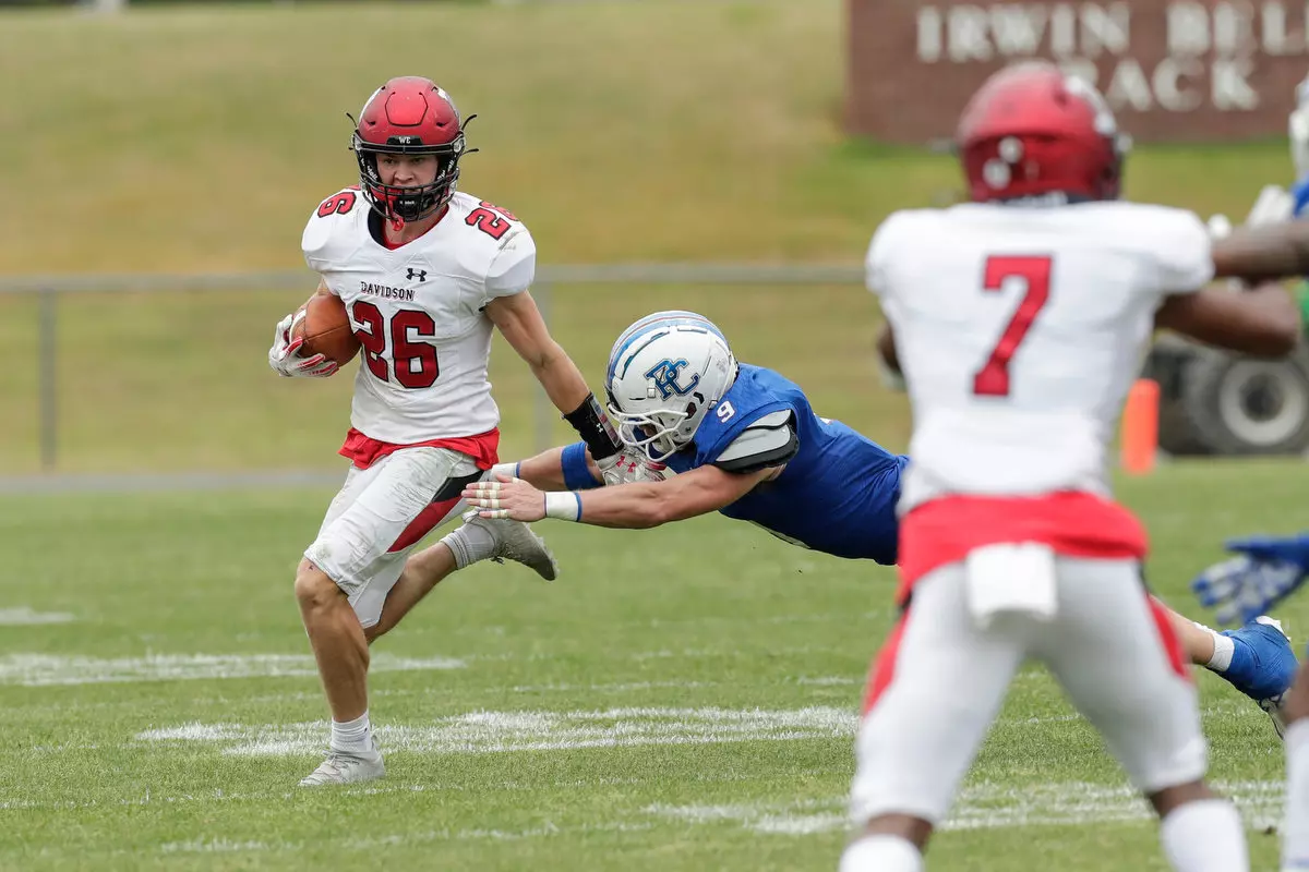 Presbyterian takes on Davidson in non-conference football action at Bailey Memorial Stadium on Saturday, April 10, 2021 in Clinton, South Carolina.