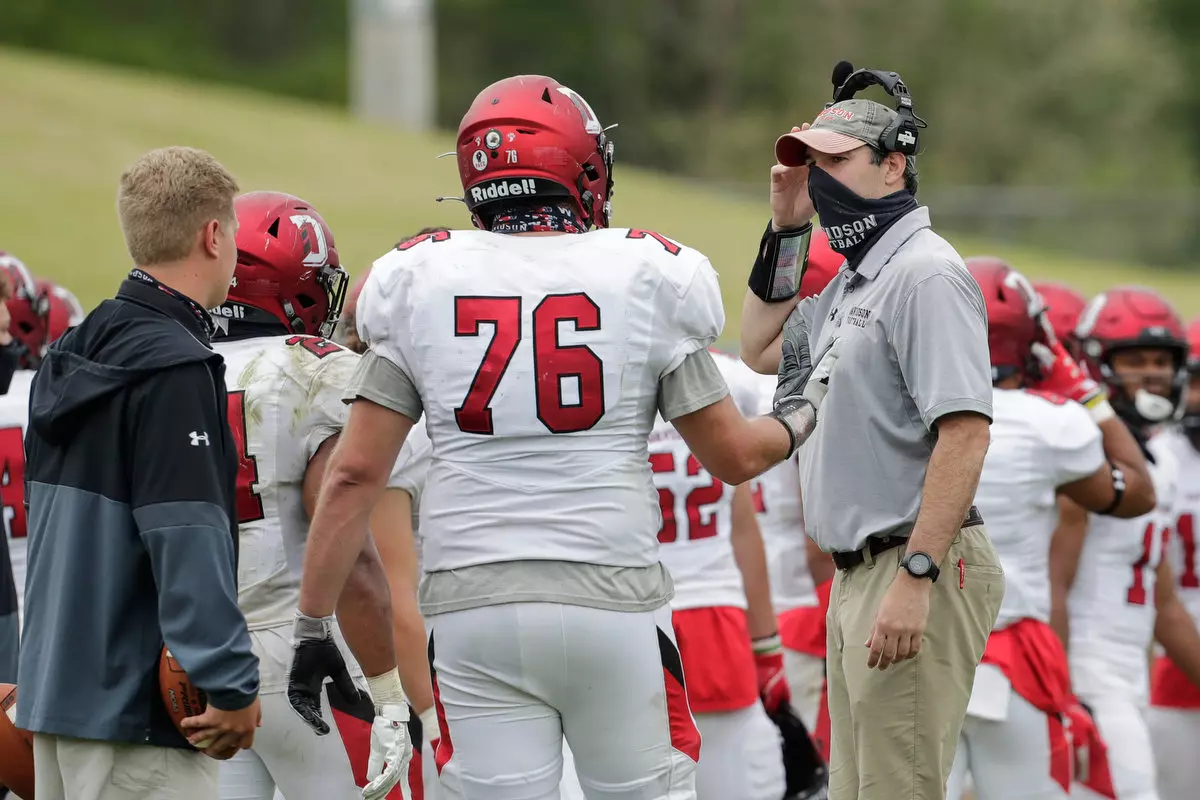 Presbyterian takes on Davidson in non-conference football action at Bailey Memorial Stadium on Saturday, April 10, 2021 in Clinton, South Carolina.