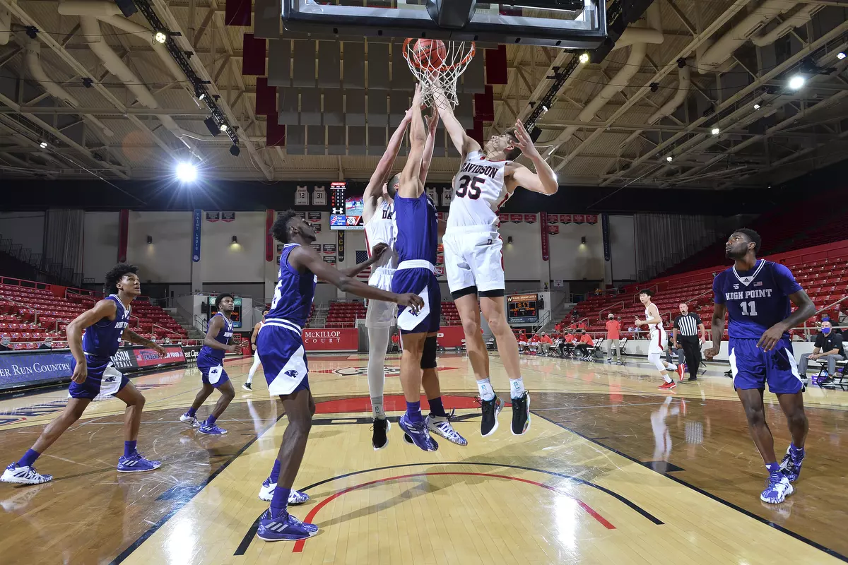 Davidson takes on High Point in non-conference basketball action at Belk Arena on Wednesday, November 25, 2020 in Davidson, North Carolina.